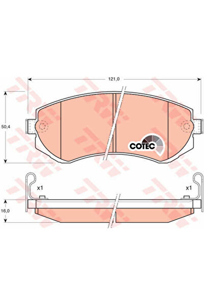 TRW Set plăcuțe de frână, frână cu disc GDB3208