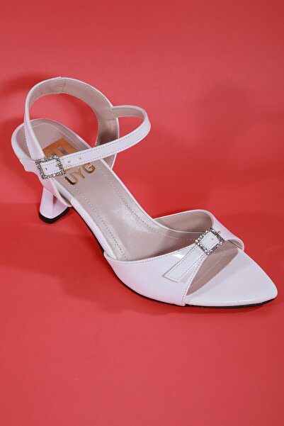 UYEGE حذاء نسائي من Agora Seri Stone تفاصيل إبزيم Bilekli بإبزيم حذاء بكعب رف...