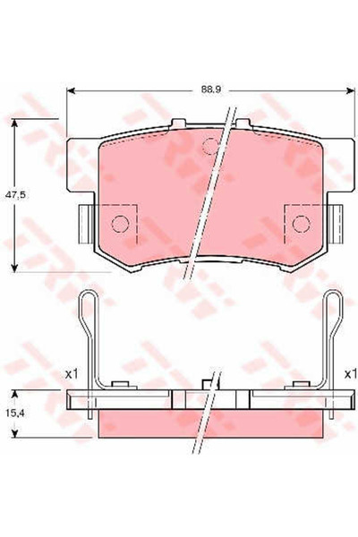 TRW Set plăcuțe de frână, frână cu disc GDB3191