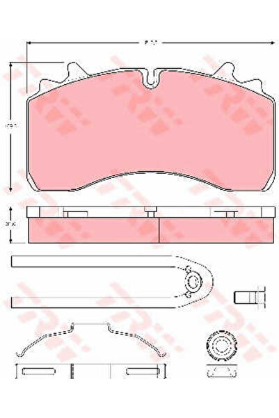 TRW Brake pad set, GDB5094 disc brake