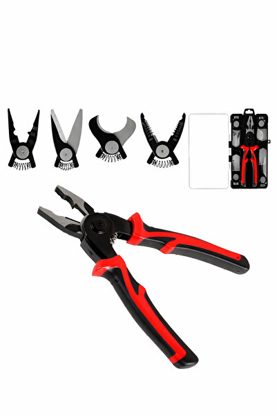 SP A versatile 5-in-1 tool set, including wire strippers, cable cutters, and ...