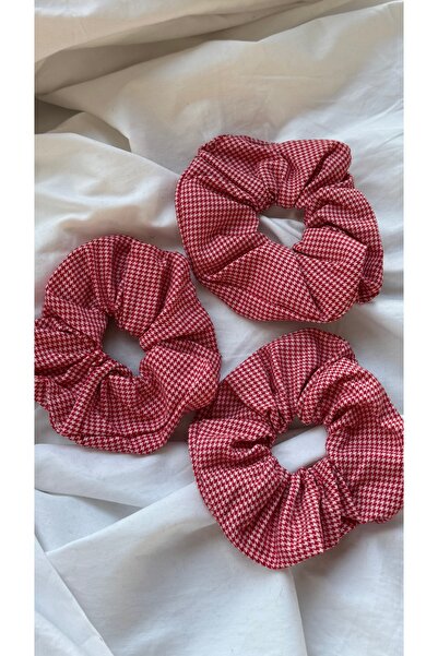 YOYYO 3-Pack Gingham Patterned Rubber Bands - Stylish and Vibrant Scrunchie H...