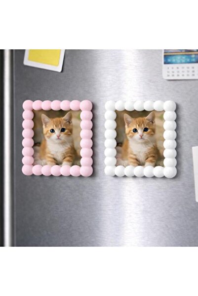 MisterionStudio Buzdolabı Magnet Çerçeve- 2'Li Fotoğraf Çerçevesi Magnet