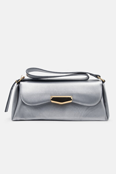 LikeMoon Svetlo siva ženska naramenica Torba zlatna Sa kopčom stilski model z...