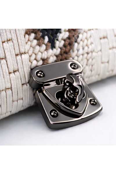 aurellen 10Pcs Bag Locking Device Metal Bag Cover Lock Mechanism Mesh for Mak...