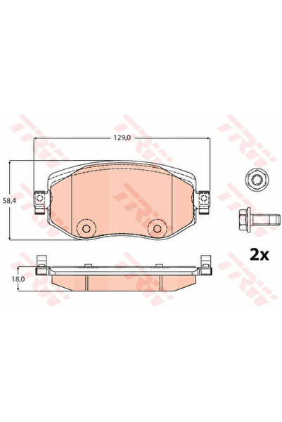 TRW Set plăcuțe de frână, frână cu disc GDB2175