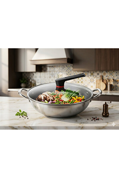HUTUL AL JAZIRA 34cm stainless steel frying pan