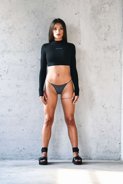 THE CLASSY INK Echelon Black out Top