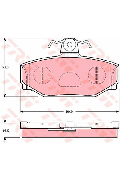 TRW Set Placute Frana,Frana Disc Gdb1377 Volvo 940 Ii Combi/S90 I/V70 I