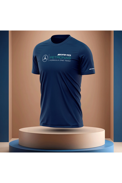 Bulvar Lee Sıfır Yaka M'ercedes B'enz Baskılı Erkek T-shirt / Araba