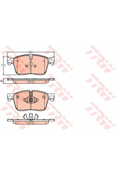 TRW Set plăcuțe de frână, frână cu disc GDB2145