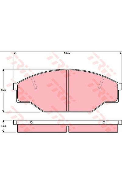 TRW Set plăcuțe de frână, frână pe disc GDB1181
