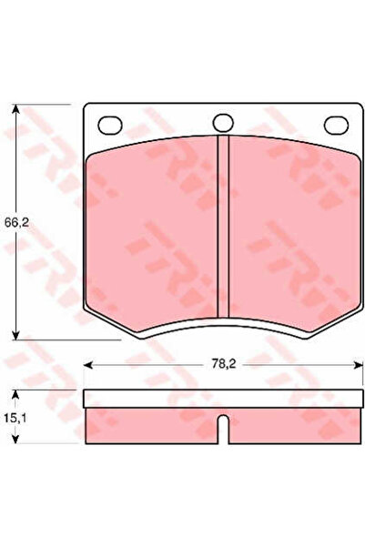 TRW Set of brake pads, disc brake GDB660