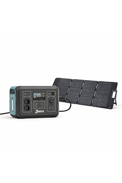 ORBUS 1200W Güç Kaynağı 100W Katlanır Güneş Paneli