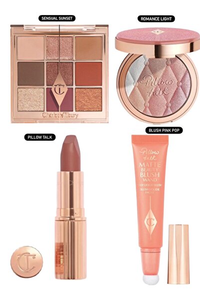 CHARLOTTE بكج شارلوو اضائه واظلال وروج ومرطب شفته مجموعه فاخره