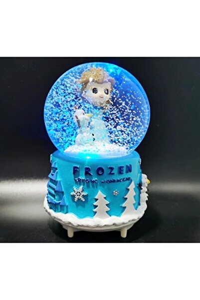 Frozen Kar Küresi Elsa Kar Küresi Püskürtmeli Işıklı Müzikli