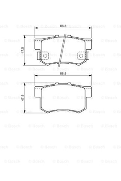 Bosch Set plăcuțe de frână, frână cu disc 0 986 494 358