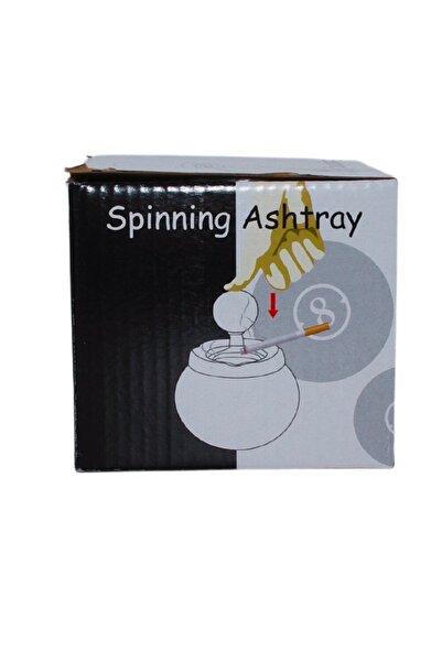 Other Rotating ceramic ashtray with concealing lid - elegant design and anti-...