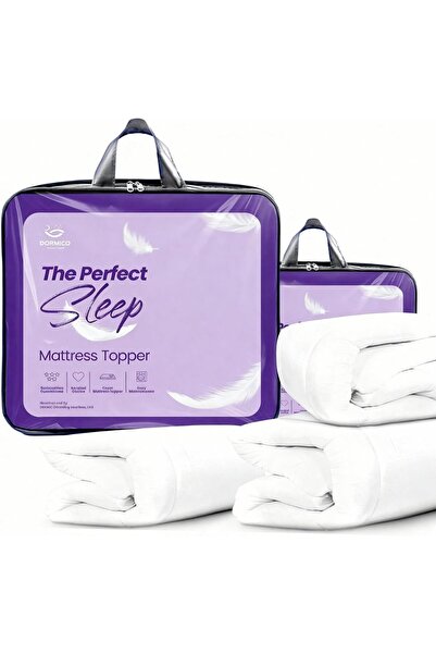 AL SAHIR GARMENT INDUSTRY L.L.C Microfiber Mattress Topper Pack of 2 | 550 GS...