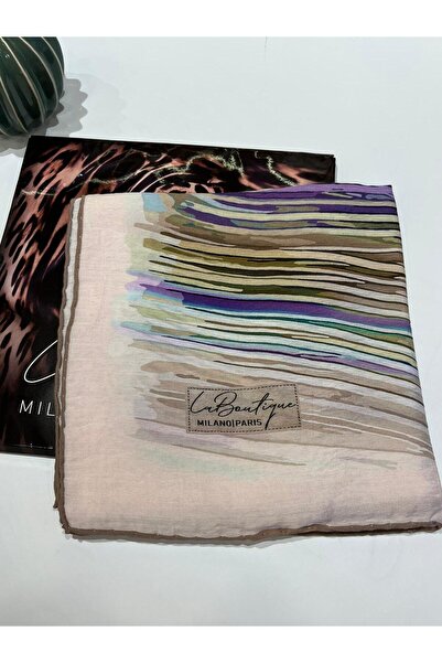 La Boutique Eşarp Güz/Yaz Serinliği Desenli Eşarp