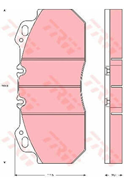 TRW Brake pad set, disc brake GDB5019
