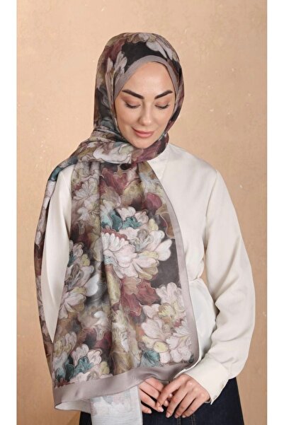 Butik New Pastel Floral Print Soft Shawl