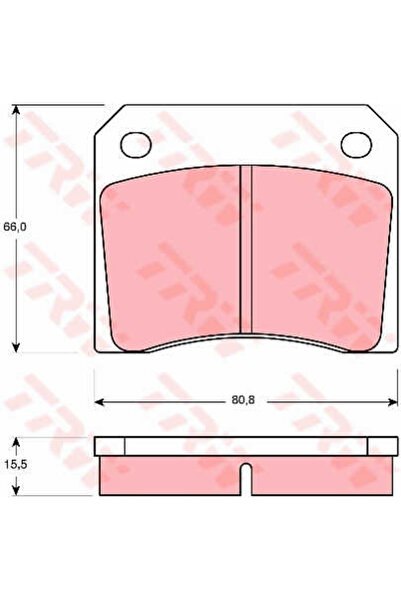 TRW Set plăcuțe de frână, frână cu disc GDB557
