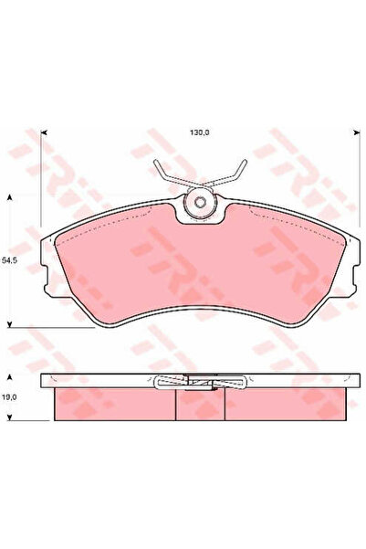 TRW Set plăcuțe de frână cu disc, frână cu disc GDB862