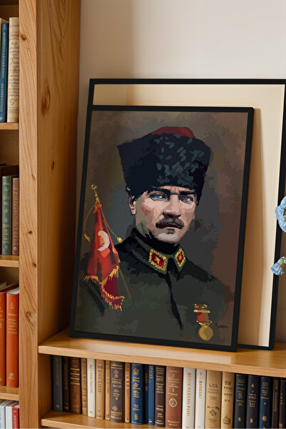 Base Concept Εκτύπωση αφίσας Μουσταφά Κεμάλ Ατατούρκ (με πλαίσιο)