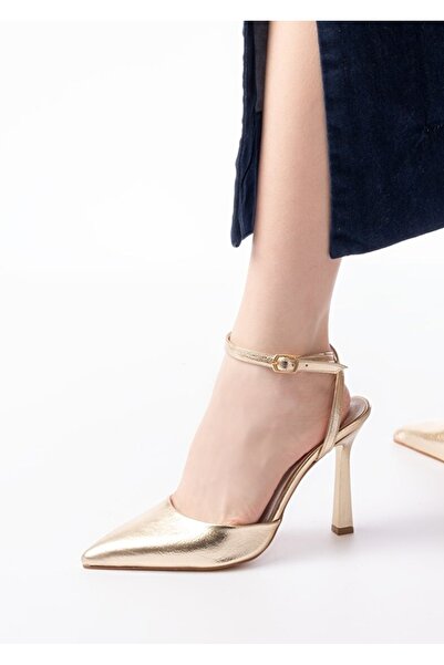 HVZ Exclusive Gold Women's Heeled Shoes (9.5cm)