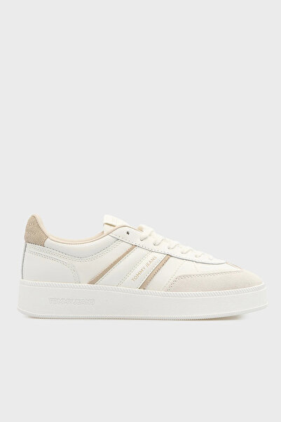 Tommy Jeans Hakiki Deri Logolu Sneaker Ayakkabı AYAKKABI EN0EN02900 0GA