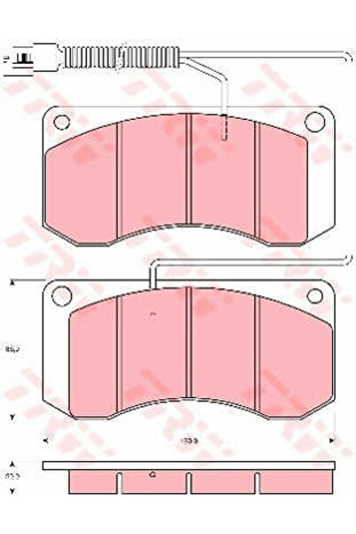 TRW Set plăcuțe de frână, frână cu disc GDB5052