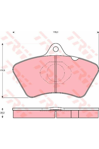 TRW Set Placute Frana,Frana Disc Gdb5081 Setra Series 200/Series 300