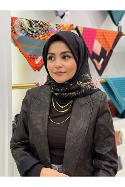 La Boutique Eşarp Güz/Yaz Serinliği Leopar Desenli Eşarp