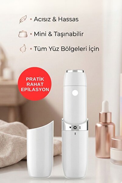 KAYOUBI Kadın Mini Yüz Tüy Alma Cihazı Epilasyon Aleti Acısız Kadın Yüz Tüyü ...