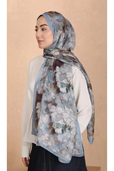 Butik Yeni Pastel Çiçek Desenli Soft Şal