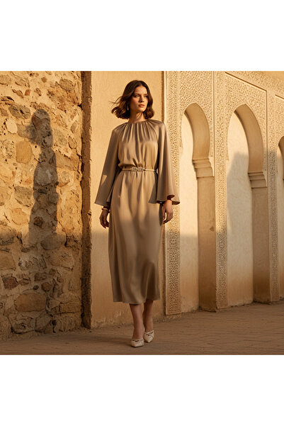 Generic Kaftan Dress with Embellished Belt