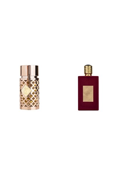 lattafa Set 2 Parfum Femei: Apa de Parfum Jazzab Gold, Ard Al Zaafaran, Femei...