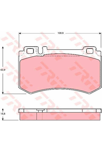 TRW Set de plăcuțe de frână, frână pe disc GDB1544