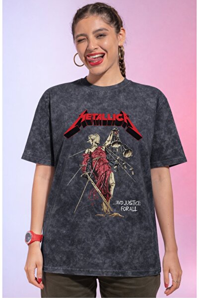 SEVBANO تي شيرت ميتاليكا روك ميتال ميوزيك جروب مطبوع للجنسين كبير الحجم وقابل...