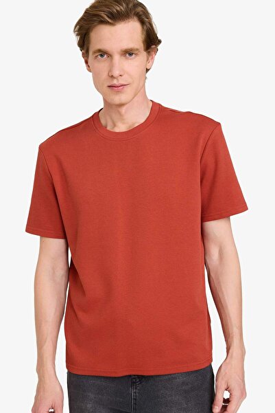 DeFacto Μπλουζάκι με λαιμόκοψη ποδηλάτου και κοντό μανίκι D7912AX26SP