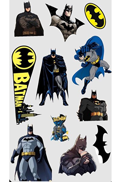 Limitless Design Batman Sticker Seti 22x30 cm | Süper Kahraman Laptop, Valiz,...