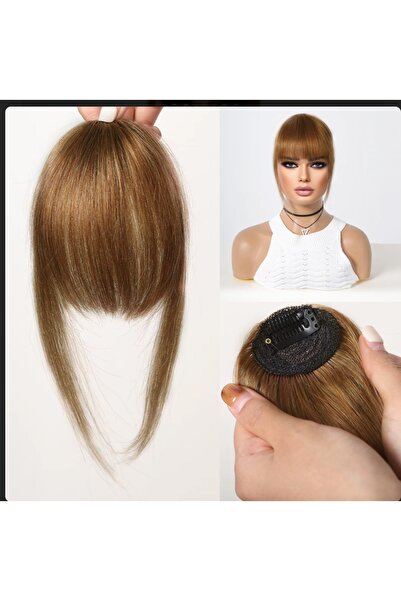 PERUK Yoğun gerçek kahkül perçem çıtçıtlı kolay kullanımlı ısıya dayanıklı ta...