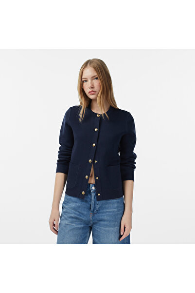 Tommy Hilfiger Reversible Cardi Kadın Lacivert Hırka
