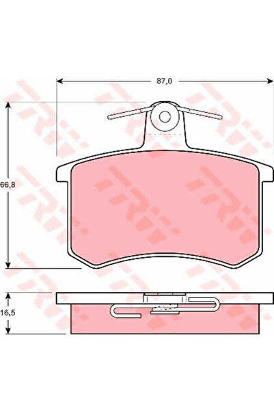 TRW Brake pad set, disc brake GDB814