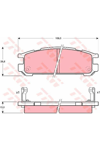 TRW Brake pad set, disc brake GDB990