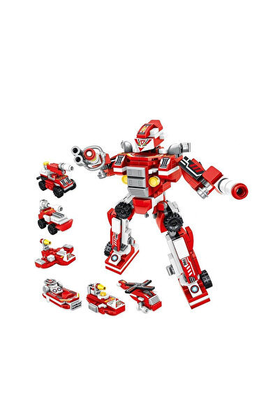 Vagon P605001 6 in 1 Red Egg Model 45 Piece Block Toy