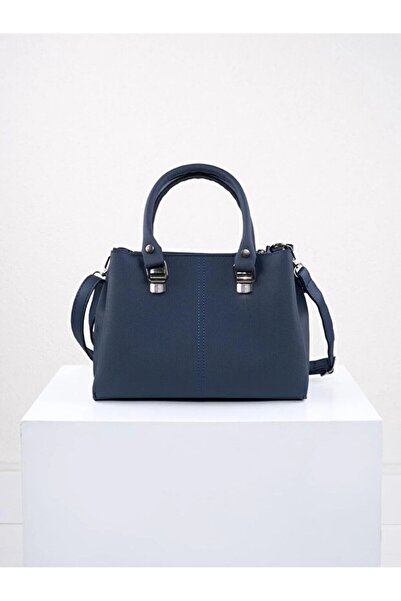 Beshora Olivia Navy Blue Matte Women's 3-Compartment Shoulder Bag & Clutch Bag