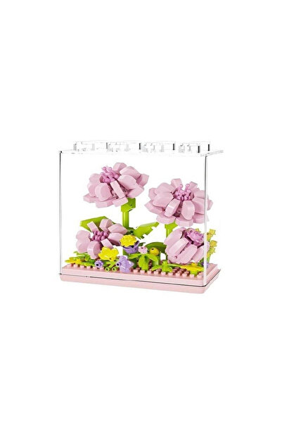 Vagon P2504 Panlos Pink Daisy Model 183 Piece Block Toy