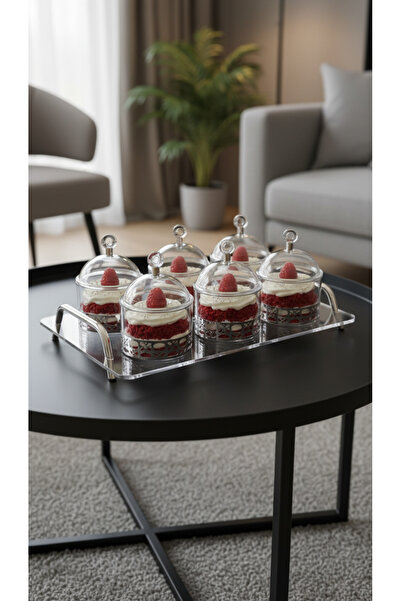 Generic A set of dessert and nut dishes with lids – an elegant touch for comp...